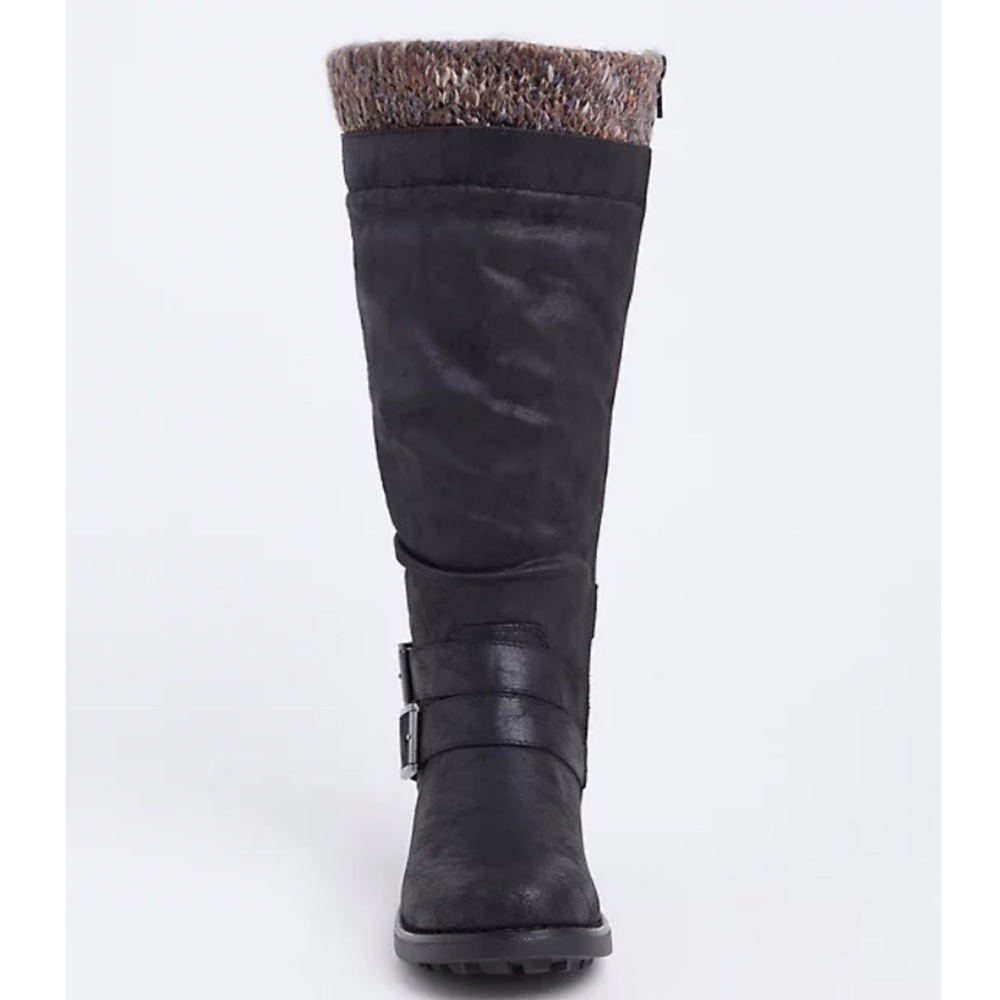 NWT TORRID Wide Width/Wide CALF Sweater Cuff Boots - Picture 2 of 16